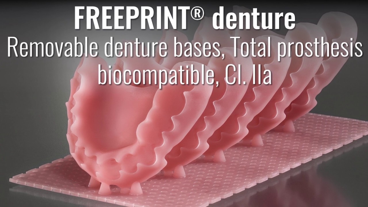 Freeprint® denture - 3D printing of dentures with DETAX plastics