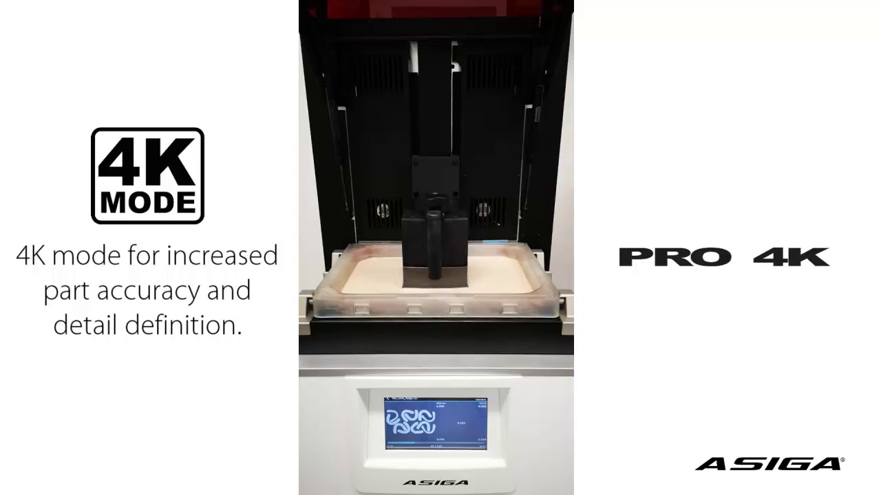 Asiga PRO 4K80 UV printing dental models