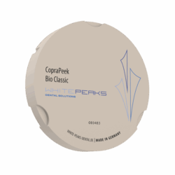 CopraPeek - Hoogwaardige PEEK Freesschijf voor biocompatibele restauraties 98 mm Ø with step